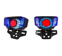 Feux de signalisation de Moto Clignotants DC12V 2.4W Moto Feu D'avertissement Angel Eye Freinage Arrière avec Flash Dynamique Universel