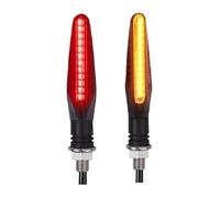 Feux de signalisation de Moto pour CB650R pour CBR650R pour CB500X Clignotants Moto Lot De 2 4 Pièces 12 X 335 SMD Indicateur Courant d'eau Flexible(2Pcs Red Yellow)