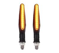 Feux de signalisation de Moto pour CB650R pour CBR650R pour CB500X Clignotants Moto Lot De 2 4 Pièces 12 X 335 SMD Indicateur Courant d'eau Flexible(2Pcs Yellow)