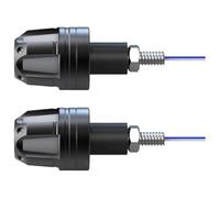 Feux de signalisation de Moto pour Scooters pour E-Bikes Clignotants Ampoules Feux d'angle Alliage D'aluminium Guidons Moto 12 V Vélos(Jaune)
