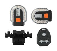 Feux De Signalisation De Vélo - Clignotants De Scooter, Télécommande Sans Fil, Klaxon De Chargement USB | Feu Arrière Gauche Droit Pour Messagers, Les Trajets Nocturnes, Trajets Urbains, La Sé