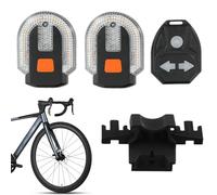 Feux de signalisation de vélo - Rétroéclairage pour vélo avec klaxon pour la sécurité | Feu arrière de chargement USB avec indicateurs gauche et droite et télécommande sans fil pour les promenades de