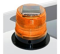 Feux De Signalisation Magnétiques LED À Énergie Solaire - Éclairages Stroboscopiques Puissants Pour Chantiers, Voitures, Remorques & Véhicules D'Urgence, Projecteurs Portables Avec Base Magnétique,