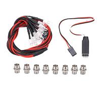 Feux de voiture modèle RC, accessoires d'éclairage LED modifiés à usage général avec interrupteur de commande à troisième canal