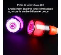 Feux D'extrémité De Guidon De Vélo - 0,90 Pouces, Lampe De Signalisation De Cyclisme À LED | Bouchon D'extrémité De Barre Étanche, Jeu De Voyants D'avertissement De Sécurité, Paquet De 2, Utilisation