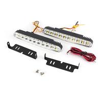 Feux Diurnes à LED: 2X 30 LED Voiture 12V DC Feux Diurnes DRL Conduite Lampe de Jour Clignotant pour Feu Diurne Led Voiture Lumière du Jour LED Feux Diurnes Voiture LED Stripe Auto Daylight lampe dagl