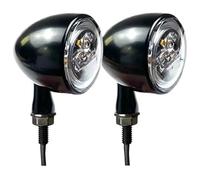 Feux du Signal De Virage Clignotants 3 LED Bullet en 1 1000 DF Clignotant Indicateur De Freinage Jour Virage(CX-TSL298B-BKCL-4)