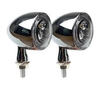 Feux du Signal De Virage Clignotants 3 LED Bullet en 1 1000 DF Clignotant Indicateur De Freinage Jour Virage(CX-TSL298B-CHCL-4)
