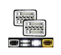 Feux freinage Phare Avant À LED H4651 H4652 H4656 H4666 H6545 Lampe De Travail À Halo De 4 X 6 Pouces Pour Ford Pour Mustang Pour Probe(2pcs Headlight)