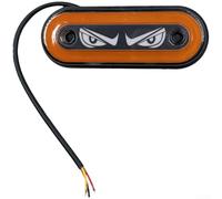 Feux Grille LED Stroboscopiques 12V 24V Étanches(Orange) | Double mode fixe et pour stroboscope, haute pénétration lumineuse, étanche IP67, voltage 12-24V, sécurité accrue