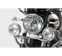 Feux Hepco & Becker Twinlight (route) avec support et câble - chrome