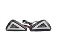 Feux Indicateurs LED ABS pour Scooter pour quad Cruiser Feux(Red yellow) | Montage affleurant triangle, LED haute pour luminosité, étanche IP67, compatible 12-24V, design universel
