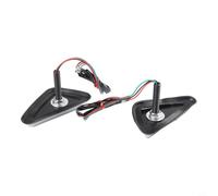 Feux Indicateurs LED ABS pour Scooter pour quad Cruiser Feux(yellow blue) | Montage affleurant triangle, LED haute pour luminosité, étanche IP67, compatible 12-24V, design universel