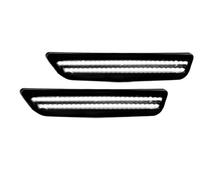 Feux latéraux Feu Position Latéral Pare-chocs Avant Et Arrière 2 Pièces Pour Ford Pour Mustang Pour Base GT Pour Shelby GT500 Pour Boss 302 2010 2011 2012 2013 2014 Clignotant Latéral(Front White)