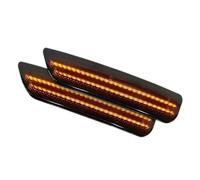 Feux latéraux Feu Position Latéral Pare-chocs Avant Et Arrière 2 Pièces Pour Ford Pour Mustang Pour Base GT Pour Shelby GT500 Pour Boss 302 2010 2011 2012 2013 2014 Clignotant Latéral(Front Yellow)