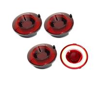 Feux Latéraux Pour Auto Pour Chevy Pour Corvette Pour C6 Pour Frein 2005-2013 LED Halo Vette Ensembles De Feux Arrière Lumière Clignotant Lampe Lumière(Red Lens)