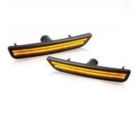 Feux latéraux pour auto Pour Ford Pour Mustang 2010 2011 2012 2013 2014 Voiture Arrière Pare-chocs LED Feu Position Latéral Lampe Clignotant Latéral (Color : Front Amber)