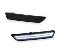 Feux latéraux pour auto Pour Ford Pour Mustang 2010 2011 2012 2013 2014 Voiture Arrière Pare-chocs LED Feu Position Latéral Lampe Clignotant Latéral (Color : Front White)