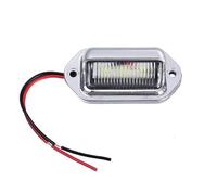 Feux Plaque Dimmatriculation Universels Ampoules Feux Latéraux Blancs Plaques D'immatriculation Arrière Camions Camping-cars Et Remorques LED Étanches 12-24 V(1pc sliver)