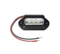 Feux Plaque Dimmatriculation Universels Ampoules Feux Latéraux Blancs Plaques D'immatriculation Arrière Camions Camping-cars Et Remorques LED Étanches 12-24 V(1pc black)