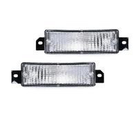 Feux Position Latéraux Indicateur Pare-chocs Avant Clignotant Feu Antibrouillard Sans Ampoule Pour BMW Série 3 E30 1987 1988 1989 1990 1991 Indicateur direction(Blanc,One pair)