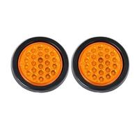 Feux Remorque 2 Feux Arrière Ronds 24 V 24 LED Pour Voiture, Freinage, Position Latéral, Clignotant, Lampe D'avertissement, Réflecteur Pour Camion, Remorque, ATV, RV, Bus. Feu Arrière de Remorque avec