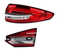 Feux Remorque Feu Arrière LED Pour Ford Pour Fusion Pour Maroc 2017-2020 Feu De Stop Pare-chocs Voyant D'avertissement Ensemble de feux arrière(Right-2PC)