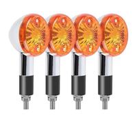 Feux Signal Virage pour Kaw&asaki Clignotants De Moto Feux De Signalisation Avant Ou Arrière Chromés Ambre pour Shadow Aero Indicateurs Tournage Moto(4pcs)