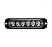 Feux Stroboscopiques LED - Lumière Stroboscopique 6-LED Brillante - Fournitures Automobiles Pour Travaux D'urgence Autoroutiers Motos Personnelles Chasse-Neige Ambulance Camping-Car