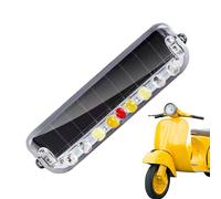 Feux stroboscopiques pour camion - Barre lumineuse stroboscopique solaire clignotante - Mini feux d'avertissement de danger de phare de la tête de la grille de sécurité LED haute visibilité