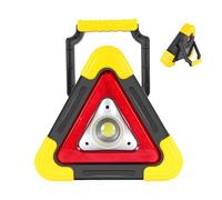 Feux triangulaires à LED, Triangles d'urgence pour véhicules - Triangles routiers multifonctionnels avec lumières à énergie solaire - Triangle de sécurité portable avec 4 modes, voyant pour camions,