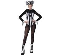 Fever - Costume "Pierrot" - Femme SM2864 (S) (Noir/Blanc)
