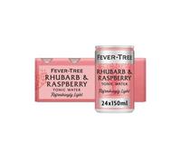 Fever-Tree Eau tonique rafraîchissante à la rhubarbe et à la framboise 24 x 150 ml