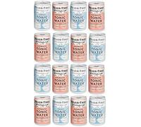 Fever-Tree Refreshingly Light Aromatic Tonic Water & Refreshingly Light Tonic Water Cans 150ml - Mixed Pack x 16