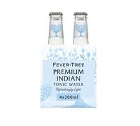 FEVER-TREE - Refreshingly Light Tonic Water - Soda - 6 Packs de 4 bouteilles de 200ml