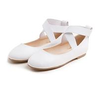Feversole Kids Filles Mary Jane Strap Chaussures Plates Ballerines Princesse Chaussures Plates Chaussures d'école Plates À Bride