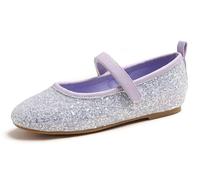 Feversole Kids Filles Mary Jane Strap Chaussures Plates Ballerines Princesse Chaussures Plates Chaussures d'école Plates À Bride