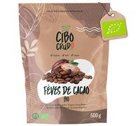 Fèves de Cacao Crue Bio - 500g. Variété Criollo Biologique et Naturelle. Fèves de Cacao du Guatemala de la plante Theobroma Cacao. Goût Intense Aromatique et Amer.
