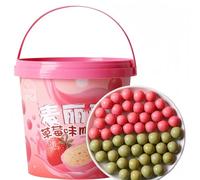 Fèves De Chocolat | Chocolat Au Lait Croustillant Au Cœur De Blé | Snacks En Petit Paquet Individuel 168g (fraise)
