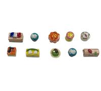 Fèves pour Galette des Rois, Collection Une Année Gourmande, Lot de 10 Pièces, Décoration Épiphanie