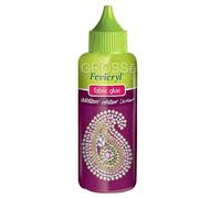 Fevicryl Tissu Colle sans Point Transparent Colle Sequins Colle Gemmes Strass Colle Colle Textile - Transparent, 80ml