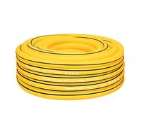 Fevone Tuyau arrosage 20m Jaune/Noir Tuyaux d'arrosage 13mm(1/2 Zoll) 4 couches 25 Bar Robuste et durable Portable Outdoor Compressor Tuyau d'arrosage Flexible Robuste Gurable Anti-courbure