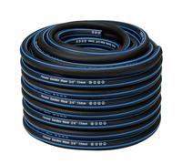 Fevone Tuyau arrosage 30m Tuyaux d'arrosage 19mm(3/4 Zoll) 4 couches 25 Bar Robuste et durable Portable Outdoor Compressor Tuyau d'arrosage Flexible Robuste Gurable Anti-courbure Noir/Bleu