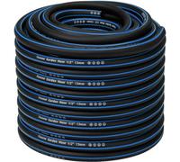Fevone Tuyau arrosage 50m Tuyaux d'arrosage 13mm(1/2 Zoll) 4 couches 25 Bar Robuste et durable Portable Outdoor Compressor Tuyau d'arrosage Flexible Robuste Gurable Anti-courbure Noir/Bleu
