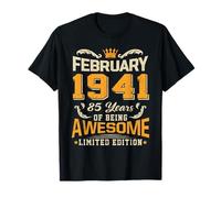 Février 1941 Vintage 85 Years Awesome 85th Birthday Feb T-Shirt