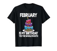 Février est Mon Anniversaire - Oui, Tout Le Mois - février T-Shirt Graphique avec Valeur