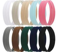 Few-10 Pcs Bandeau Cheveux Femme Homme Elastique Cheveux Bandeau De Sport Antidérapant Headband Pour Jogging, Yoga, Fitness, Exercice, Sportif, Cyclisme, Vélo