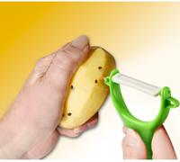 Few-42049 Rasoir À Légumes, Éplucheur, Éplucheur À Légumes, Épluche Légumes, Céramique, Plastique, Vert, Blanc, 13 X 5 X 1,6 Cm