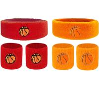 Few-6 Pièces Poignet Bandeau Bandeau, Bandeau Serre Poignets Bracelets Pour Sports, Bandeaux De Poignet Élastiques En Éponge, Bracelets De Sport Pour Enfants, Course À Pied, Football, Basket-Ball