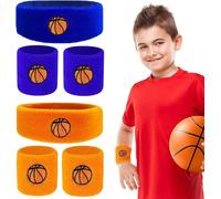 Few-6 Pièces Poignet Bandeau Bracelet Eponge Poignet Sport Bandeau Serre Poignets Bandeaux De Poignet Élastiques En Éponge Bracelets De Sport Pour Enfants Course À Pied Football Basketball